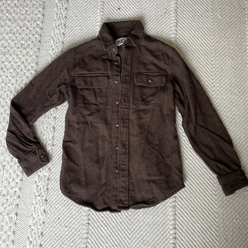 Red Head Brown Button-down Flannel